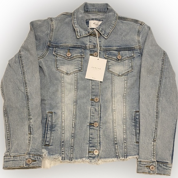KanCan Zoey Fray Denim Jacket - Picture 3 of 6